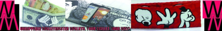 I make customized wallets. Men's and women's photo quality, unrippable wallets