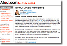 About.com - Tammy's Jewelry Making Blog: Another On-Line Jewelry Selling Outlet.